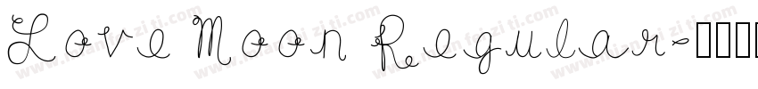 Love Moon Regular字体转换